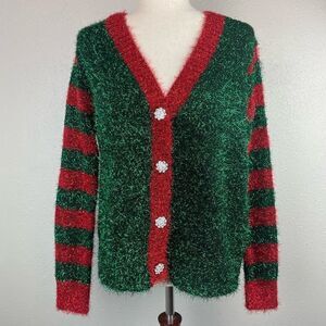 NWT 32 Degrees Christmas Cardigan Size M